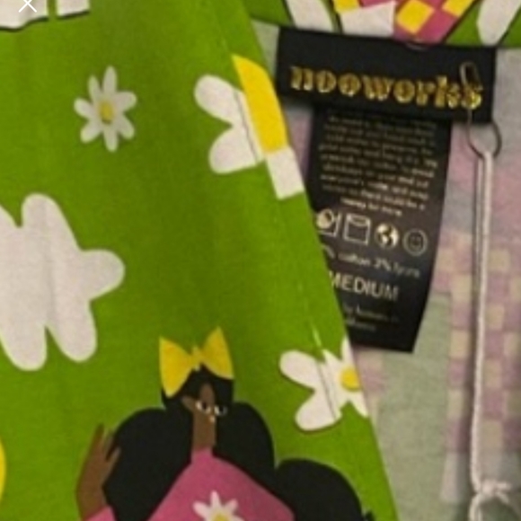 NWT NOOWORKS magic suit checkered ladies medium - Picture 2 of 2